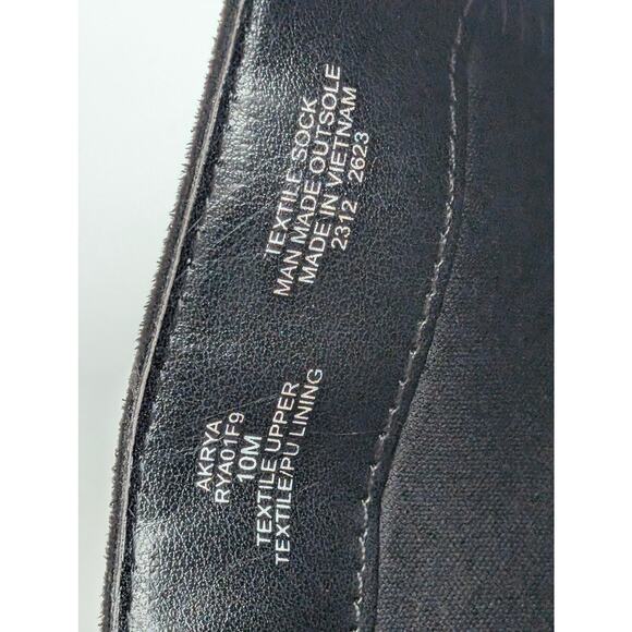 Anne Klein Rya Block Heel Knee High Boots Side Zip Women's Black Size US10M EU41 - Picture 6 of 12